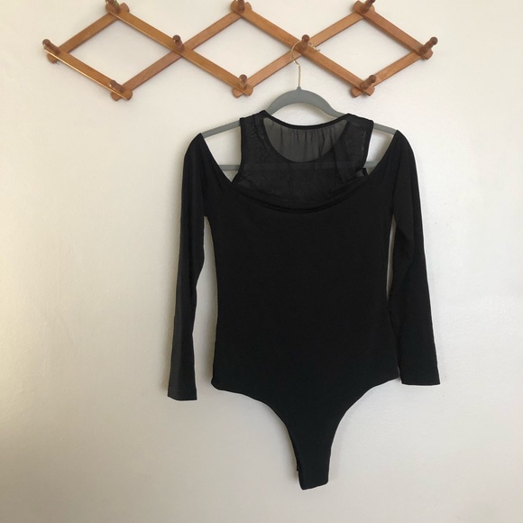 BCBGeneration Cold Shoulder Long Sleeve Bodysuit - Picture 2 of 10